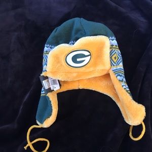 Authentic NFL Green Bay Packer Trapper Hat